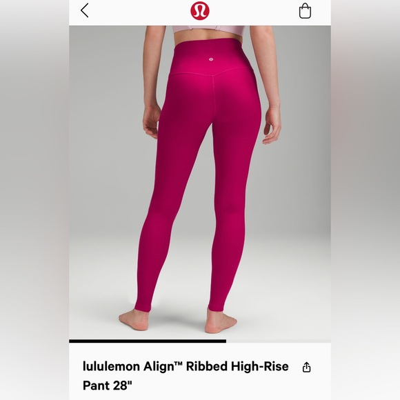 Lululemon align ribbed HR pant 28” - Picture 2 of 5